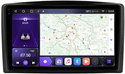 Магнитола для Mercedes Vito III (W447) 2014-2024 - Kuberg OL-1988 QLed+2K, Android 12, Быстрая, CarPlay, 4G SIM-слот