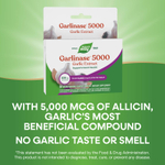 Nature's Way, Garlinase® 5000, экстракт чеснока, 320 мг, 30 веганских таблеток с кишечнорастворимой оболочкой