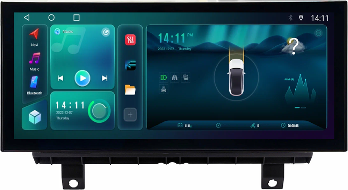 Магнитола для Audi A3 2013-2020 - Kuberg OL-3060 монитор 12.5" в стиле LEXUS на Android 13, Быстрая, CarPlay, 4G SIM-слот