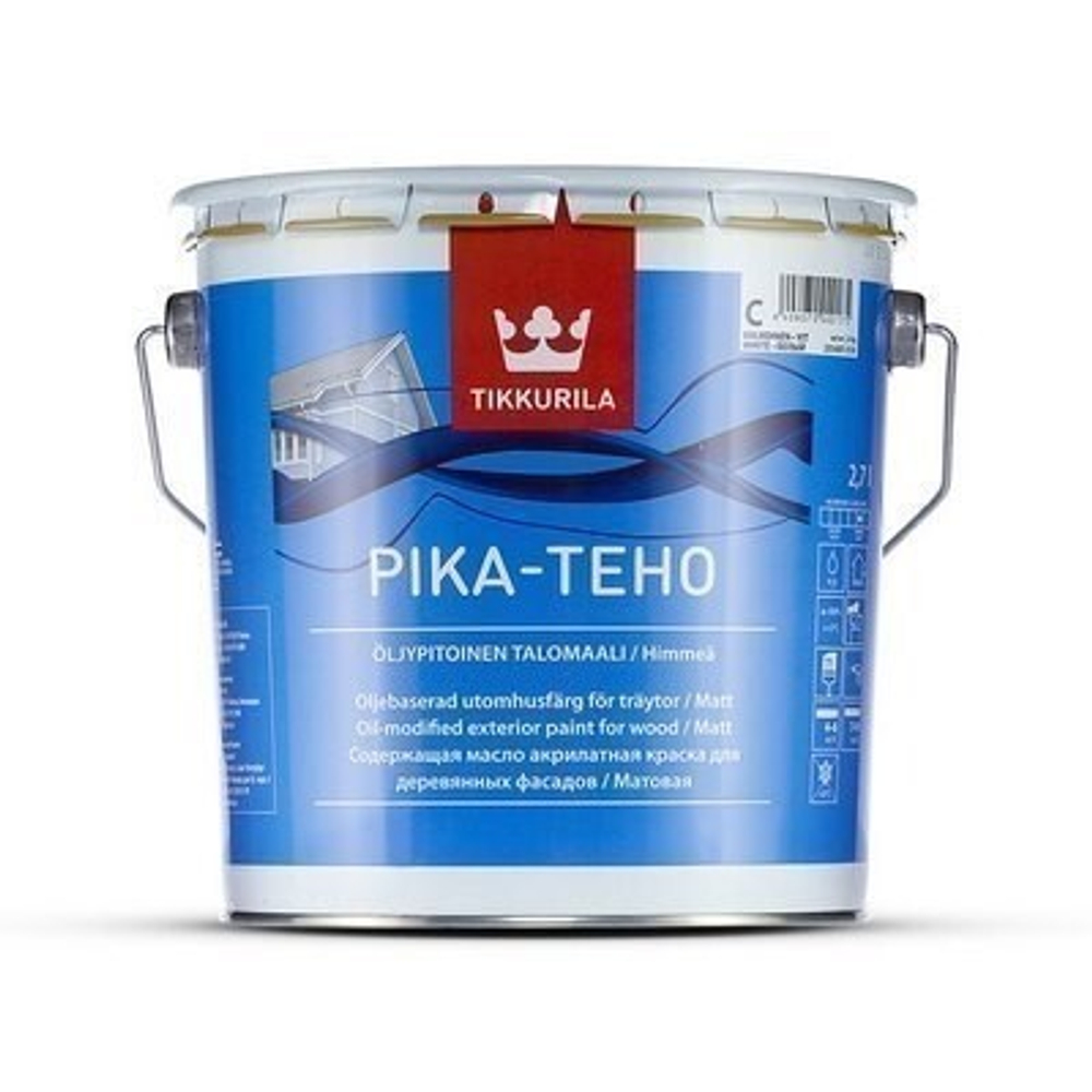 Тиккурила ПИКА-ТЕХО база С 2,7л (1/3) Краска акр по дереву с маслом*