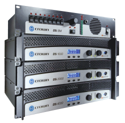 Crown DSi 1000 усилитель с DSP. Стерео:700 Вт/2 Ом, 500 Вт/4 Ом, 275 Вт/8 Ом Мост: 1400Вт/4Ом