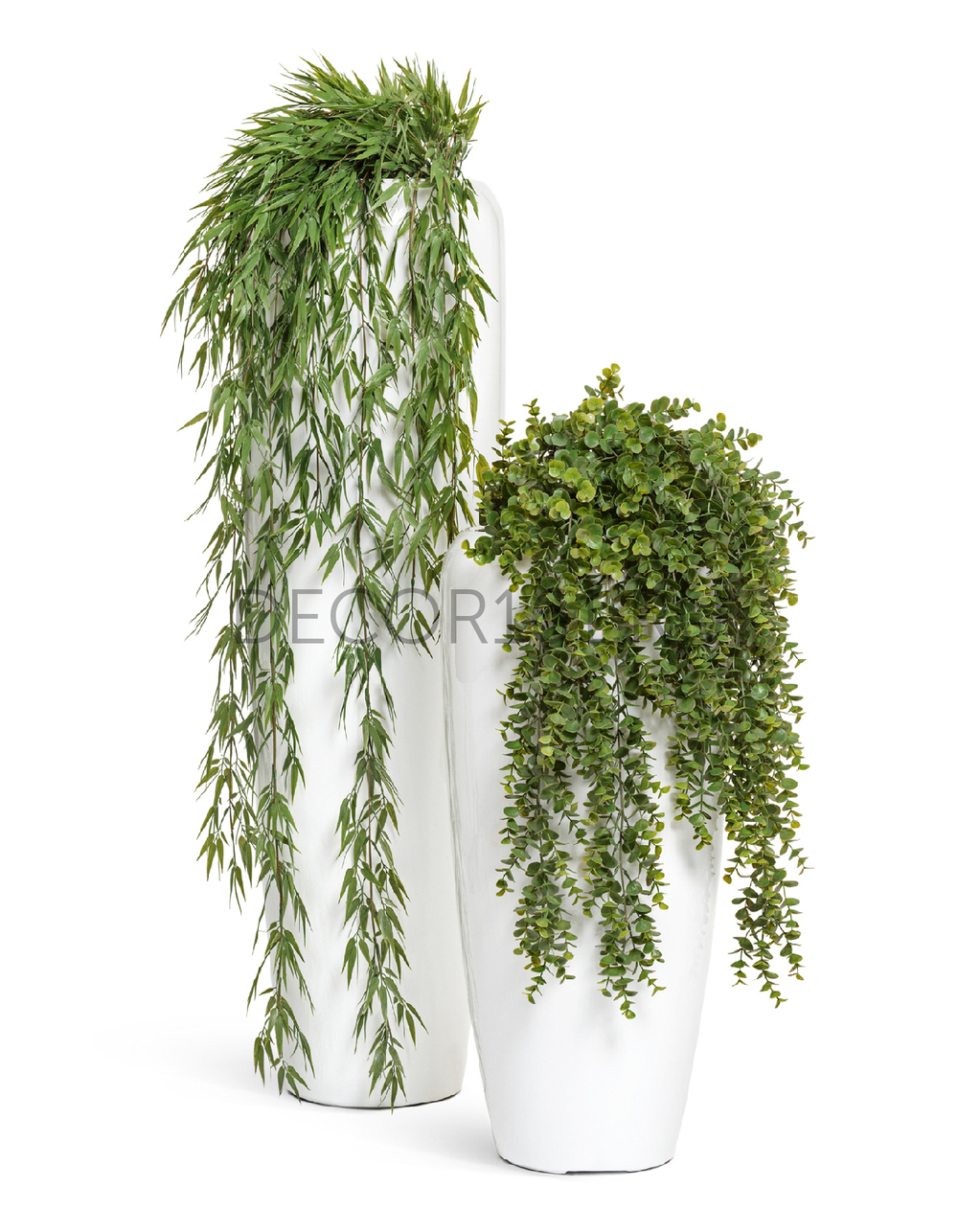 Кашпо TREEZ Effectory Gloss Высокий конус Design Белый глянцевый лак в-75 см, д-34 см 1/1 41.3320-05-036-WH-075