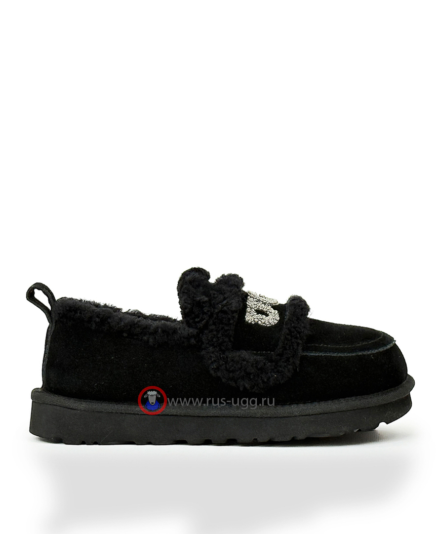UGG CLASSIC FAT DING SLIP ON Black