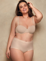Трусики-слипы с завышенной линией талии Sweet Contour (Размер: XL) (Цвет: какао)