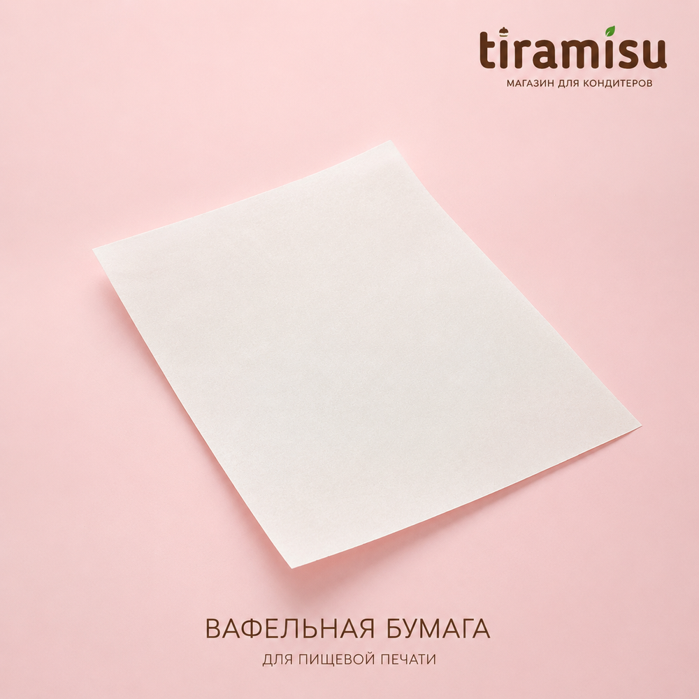 Вафельная бумага толстая, 1 лист А4