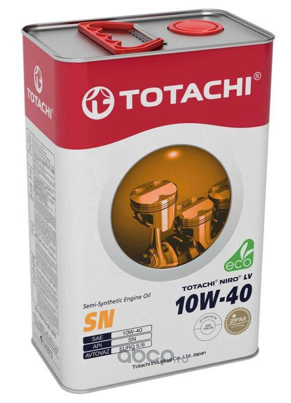 МАСЛО МОТОРНОЕ TOTACHI NIROLV SEMI-SYNTHETIC SN CF 10W-40 акция 4+1 л
