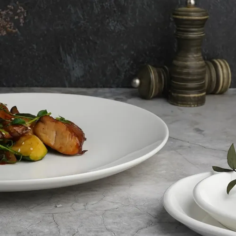 Тарелка d 31 см h1,5 см без борта белая фарфор P.L. Proff Cuisine [3]