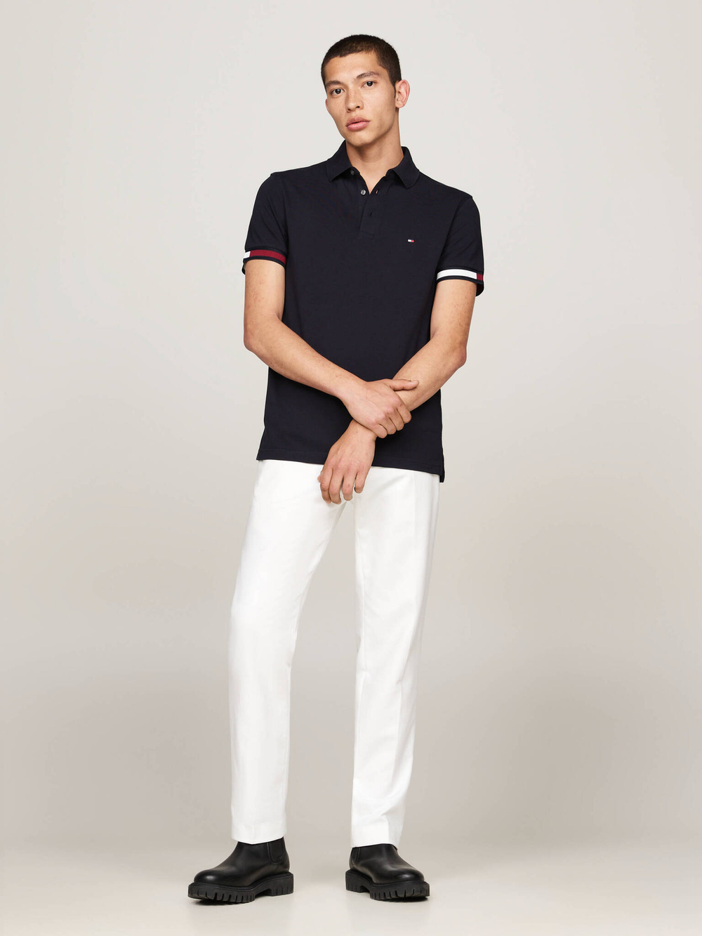 Поло flag Tommy Hilfiger - черный(MW0MW33156)