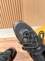 Женские кроссовки Louis Vuitton Sneakerina коричневого цвета с инициалами