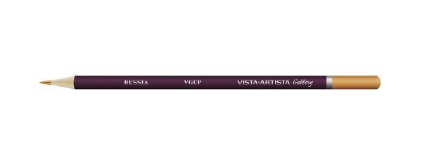 Карандаш цветной художественный заточенный, 6 шт, 232 Охра (Ochre), Vista-Artista Gallery VGCP