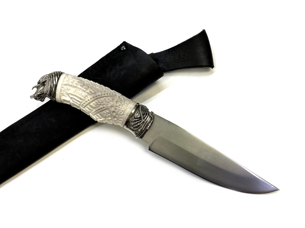 Нож Беркут-1, BÖHLER K340, кость, с навершием
