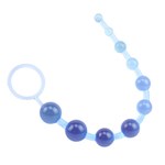 Голубая анальная цепочка Sassy Anal Beads - 26,7 см. (Цвет: голубой)