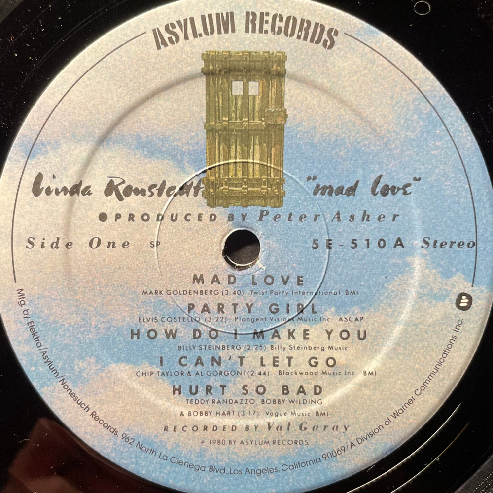 Linda Ronstadt - Mad Love (США 1980г.)