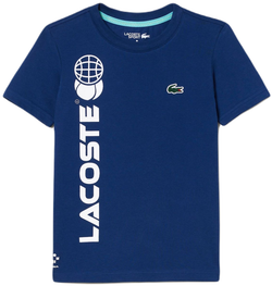 Футболка для мальчика теннисная Lacoste Cotton Jersey Tennis T-Shirt - navy blue