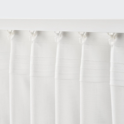 IKEA SILVERLÖNN  (ИКЕА СИЛВЕРЛÖНН)  -  Шторы, 2 шт, на ленте/белые, 145x300 см
