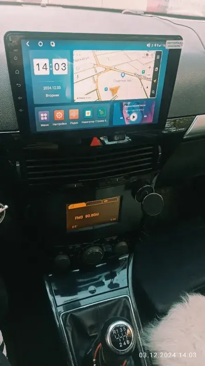Магнитола для Opel Astra H (перенос БК вниз, черная) - Teyes CC3 Android 10, Быстрая, CarPlay, SIM-слот