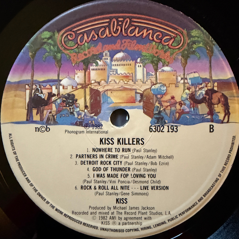 Kiss ‎– Killers (Скандинавия 1982г.)