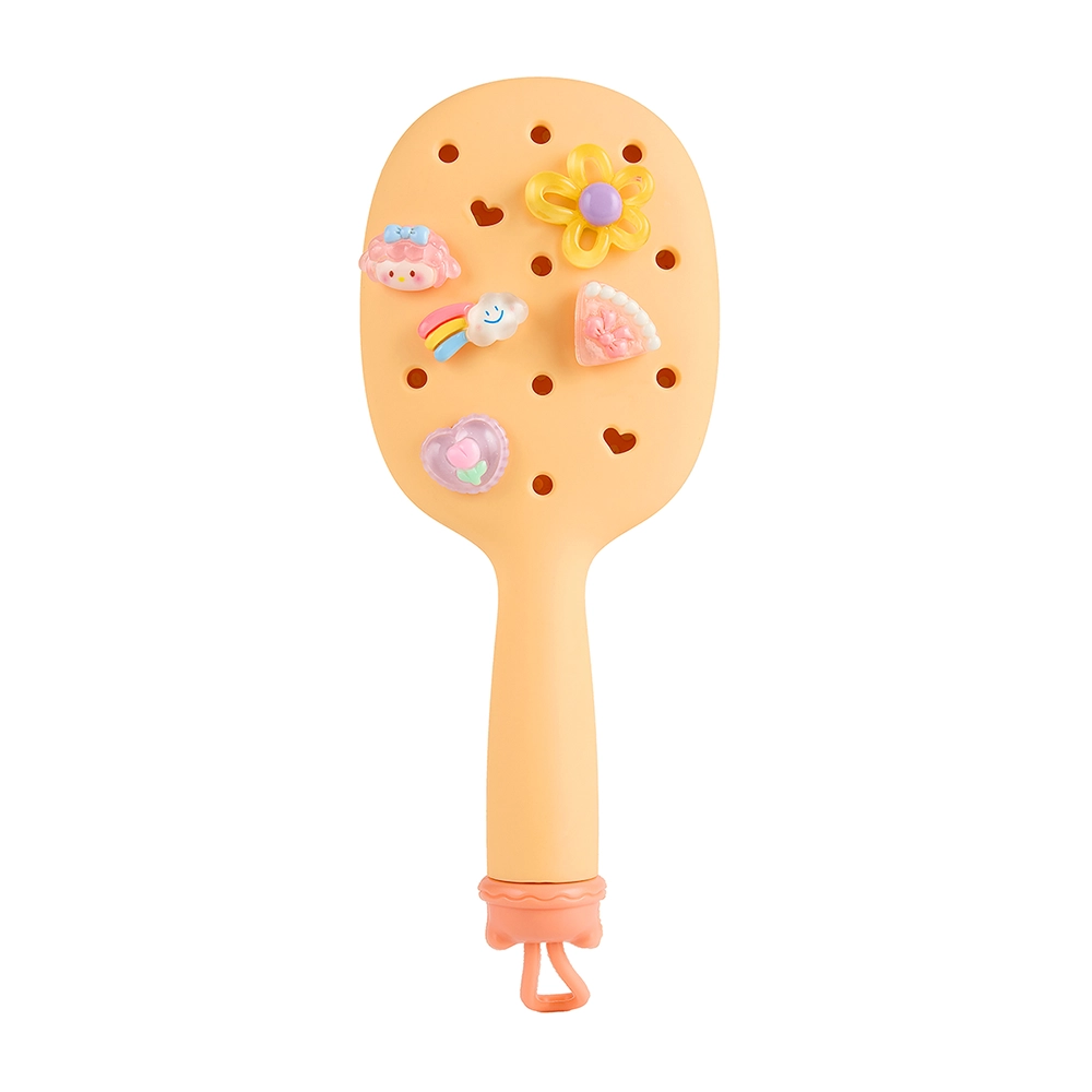 SOLOMEYA Набор украшений для расчески, Радуга, 5 шт./Set of charms for hair brush, Rainbow, 5 pcs.