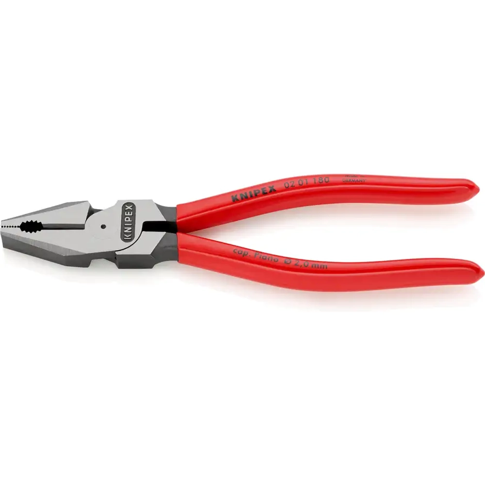 Плоскогубцы комбинированные особой мощности черненые 180 мм Knipex 02 01 180 SB