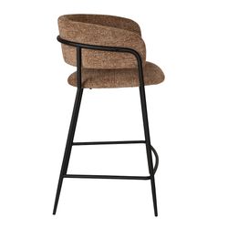 Стул полубарный Helning, мягкий шенилл, серо-коричневый