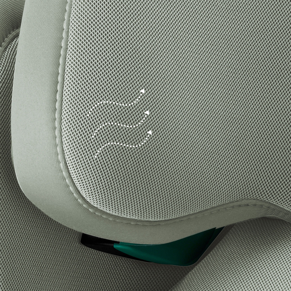 Автокресло 2/3 Britax Roemer KIDFIX PRO i-SIZE Style Sage Green 2000042138, от 3,5 до 12 лет, 15-36 кг (100 - 150 см), isofix, зеленый