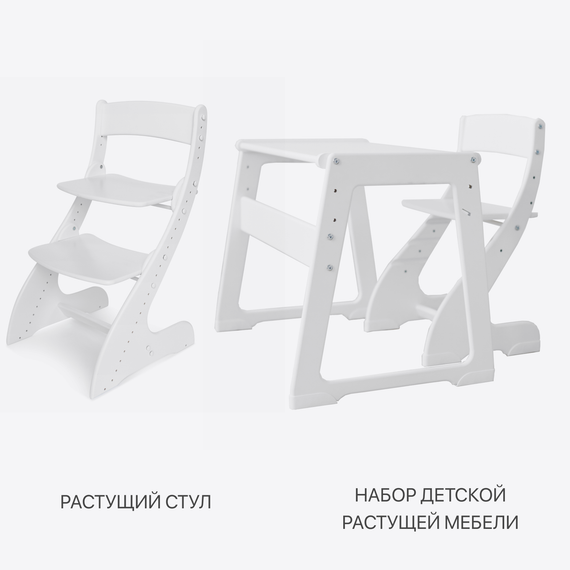 Растущий стул «Павлин» + комплект растущей мебели «Павлин мини» - фото: 1