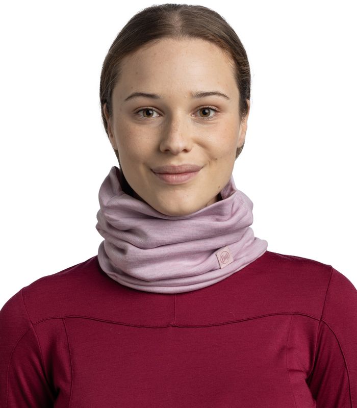 Бандана-труба Buff Merino Heavyweight Solid Lilac Sand Фото 4