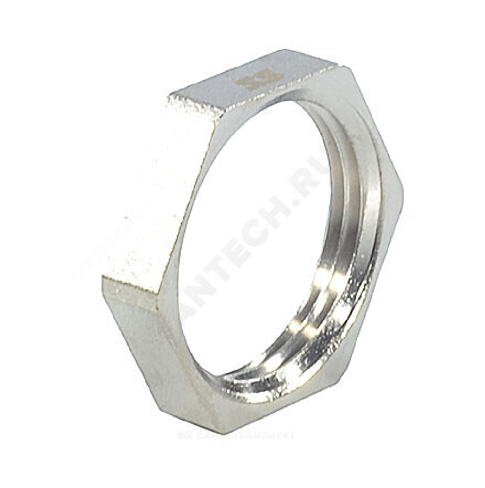 Контргайка латунь никель Ду 15 (1/2") ВР SantechSystems