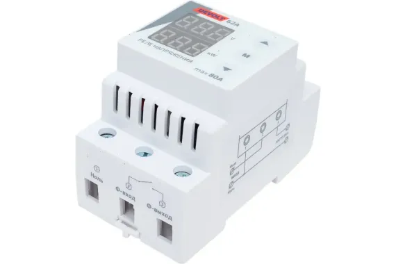 Реле напряжения DEVOLT-62А VA-63A 80А 37766