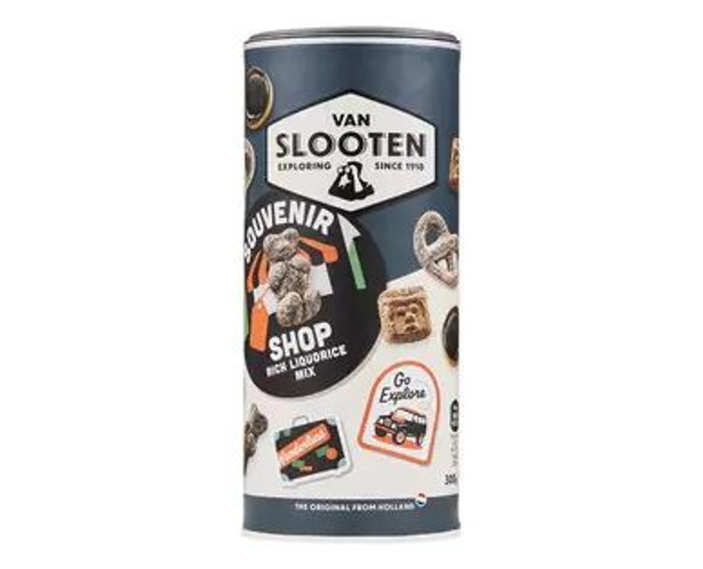 Van Slooten конфеты жевательные Souvenir Shop с лакрицей 300 г (Нидерланды)