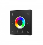 Donel, RGB+CCT настенный пульт дистанционного управления, 1 зона, Черный, зона охвата 30м, серия:DN