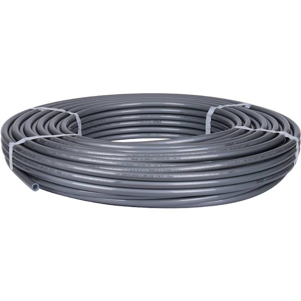 Труба из сшитого полиэтилена PEX-a STOUT 25х3,5 из сшитого полиэтилена серая