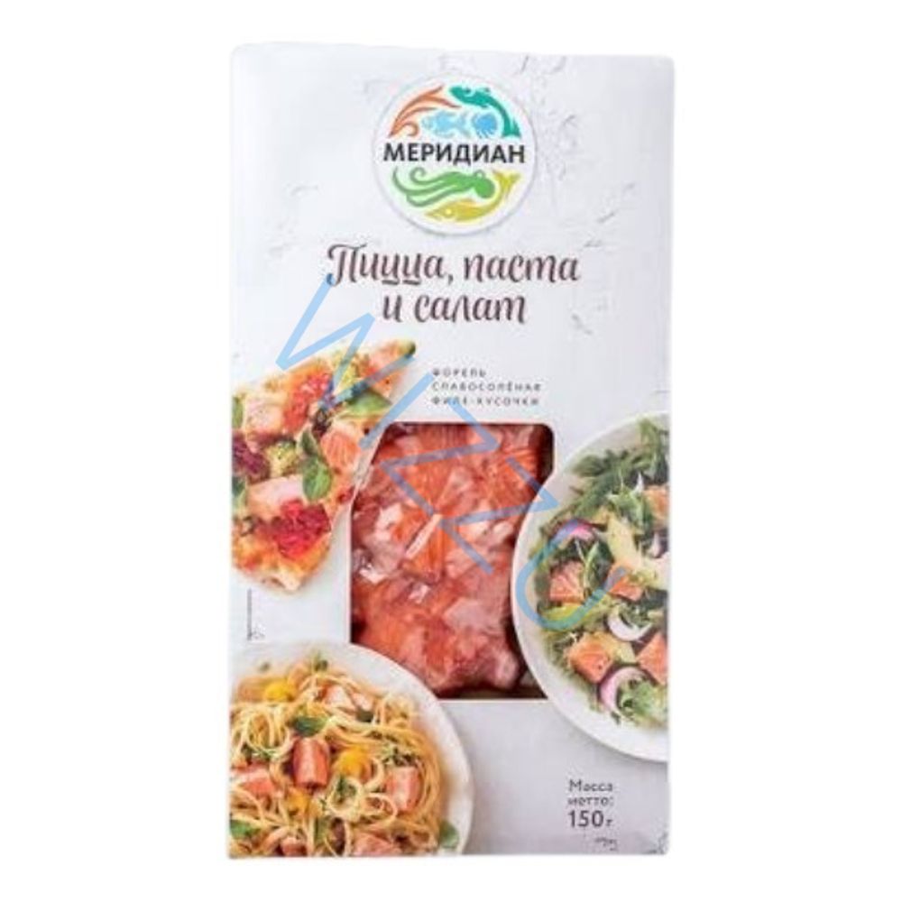 Форель филе - кусок слабосолен.Меридиан Пицца,Паста и Салат 150гр