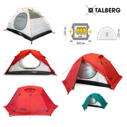 Палатка Talberg Boyard Pro 3 red [TLT-018R]