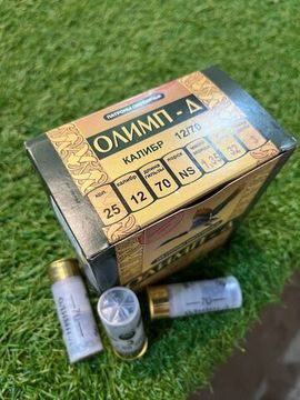 Патрон охотничий дробовой Олимп-Д 12/70 с пластмассовой гильзой, дробь №3 (компл. Италия)