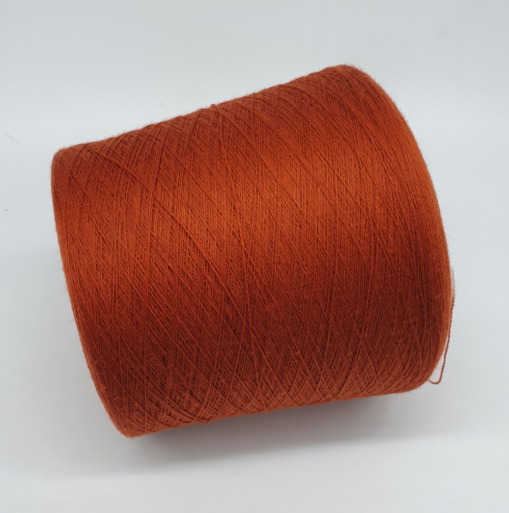 Пряжа Zegna Baruffa Cashwool 2/30 (100% мериносовая шерсть гребенная), 1500м/100гр, тициановый