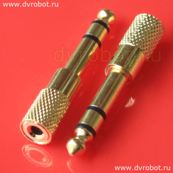 Переходник аудио 3.5 на 6.3 мм