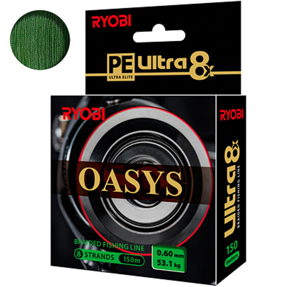 Плетеный шнур для рыбалки RYOBI OASYS  0,60mm 150m