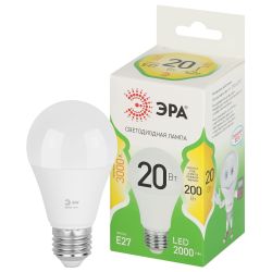 Лампа светодиодная ЭРА GREEN LINE LED A60-20W-830-E27 GL 20Вт груша теплый свет E27 | Лампы cветодиодные Груша (A)