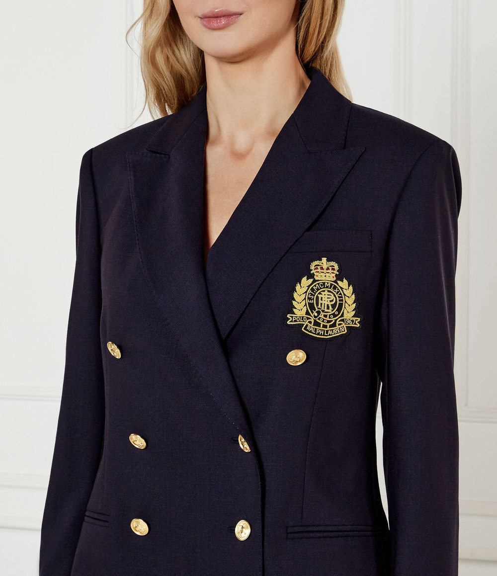 Хлопковый пиджак POLO RALPH LAUREN - темно-синий(211910403)