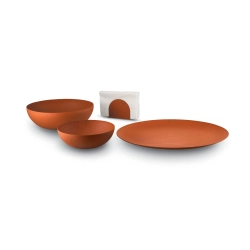 Alessi Салфетница из шпона коричневая PU08 BR