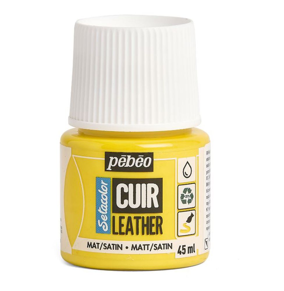 Краска по коже Setacolor 45 мл, 295602 Желтый яркий, Pebeo, 295602 Краска по коже Setacolor 45 мл, 295602 Желтый яркий, Pebeo, 295602
