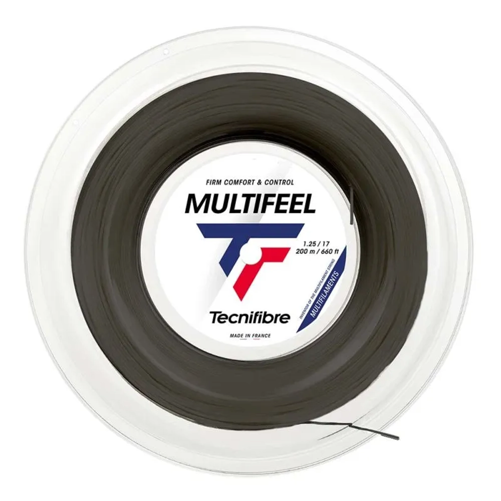 Теннисные струны Tecnifibre Multifeel (200m) - black