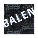 Balenciaga BB MONOGRAM SIGNATURE Canvas Card Holder Card Holder Men"s Black White