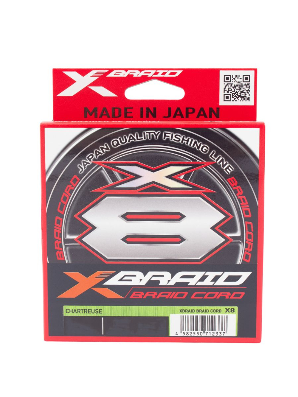 Плетёный шнур для рыбалки YGK X-Braid Braid Cord X8 Chartreuse 150 м, 0.235 мм - 2 РЕ - 35 lb - 15.9 кг