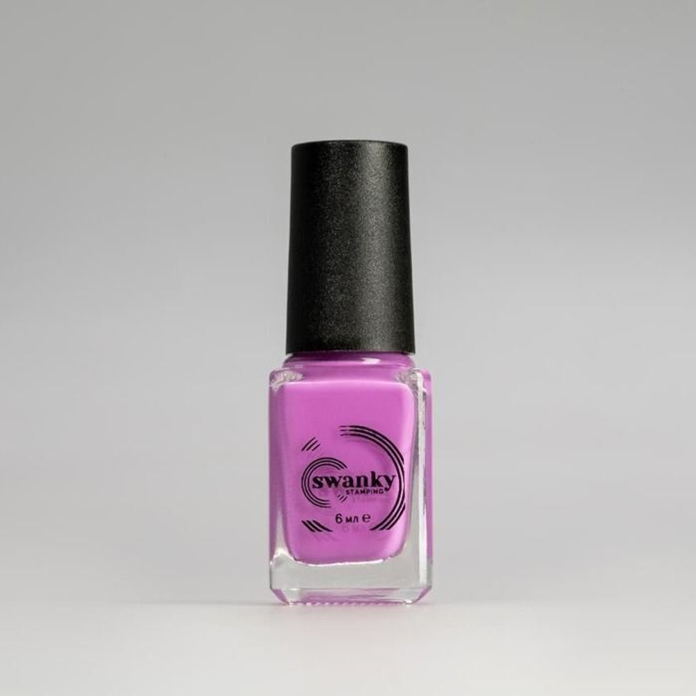 Лак для стемпинга Swanky Stamping S16 неоново-розовый 6мл