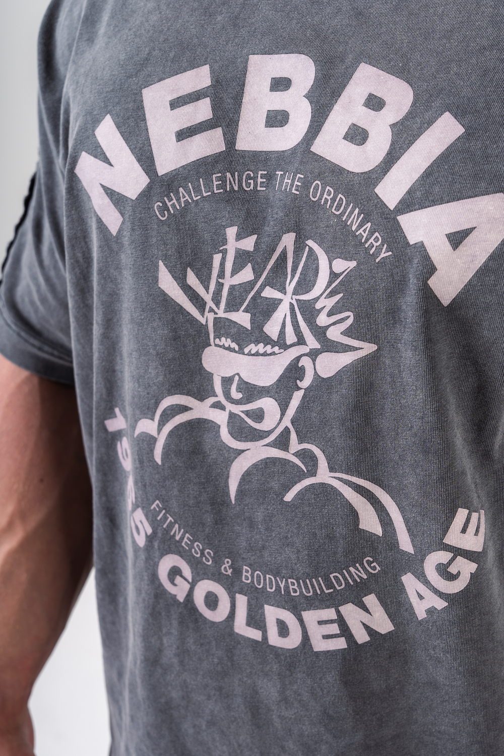 Футболка Washed Oversized T-Shirt GOLDEN AGE 790 Серая