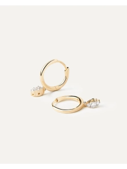 Серьги Emi Hoops Золото 750 пробы