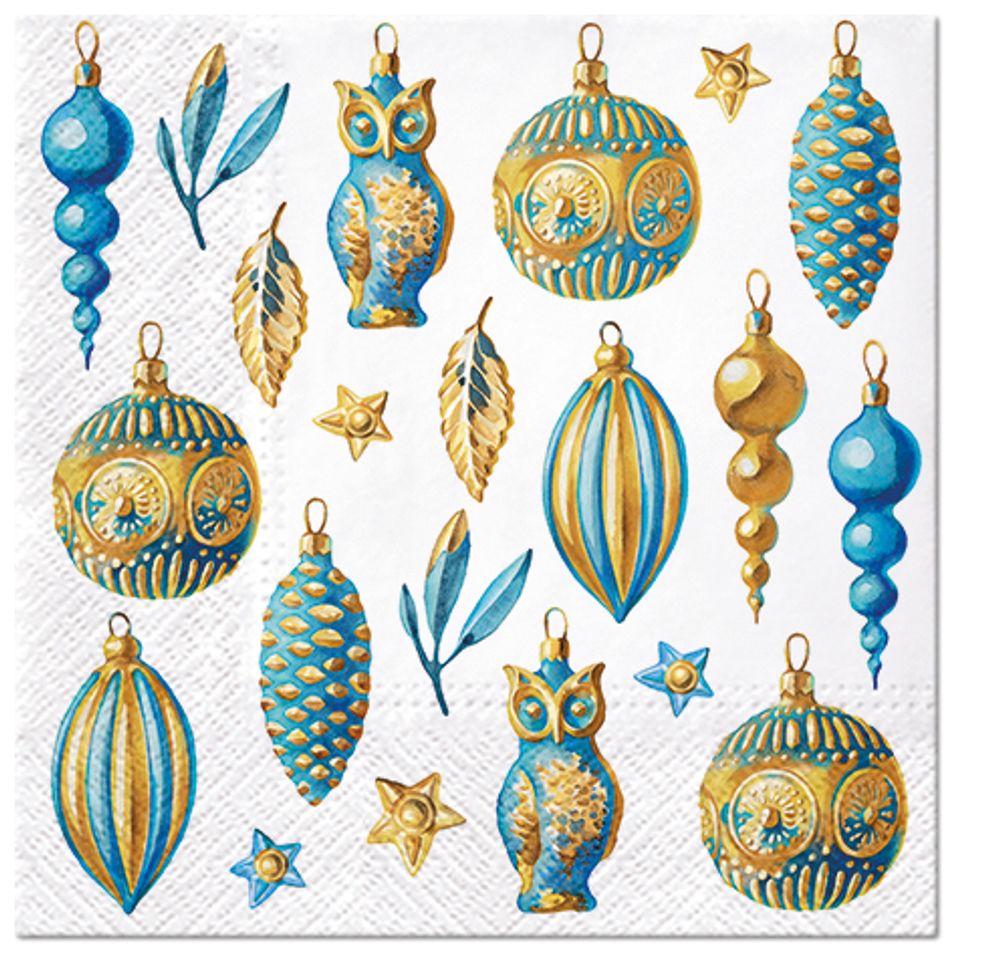 Салфетки для декупажа 3-слойные PAW Decor Collection, коллекция Lunch Рождественское сияние, 18.5 г/м², 33х33 см, 20 шт Салфетки для декупажа 3-слойные PAW Decor Collection, коллекция Lunch Рождественское сияние, 18.5 г/м², 33х33 см, 20 шт