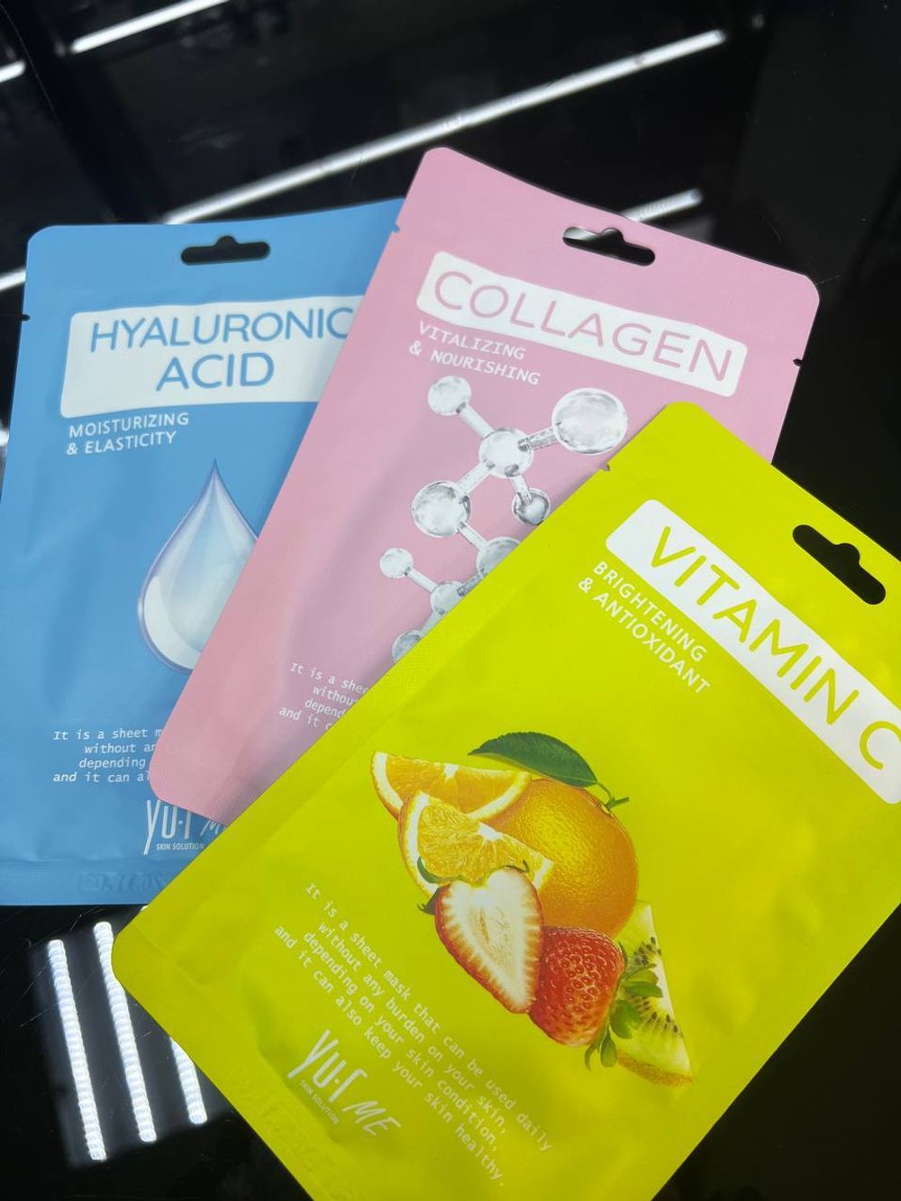 Yu.R Me Тканевая маска для лица с витамином С Vitamin C Sheet Mask, 25 мл.